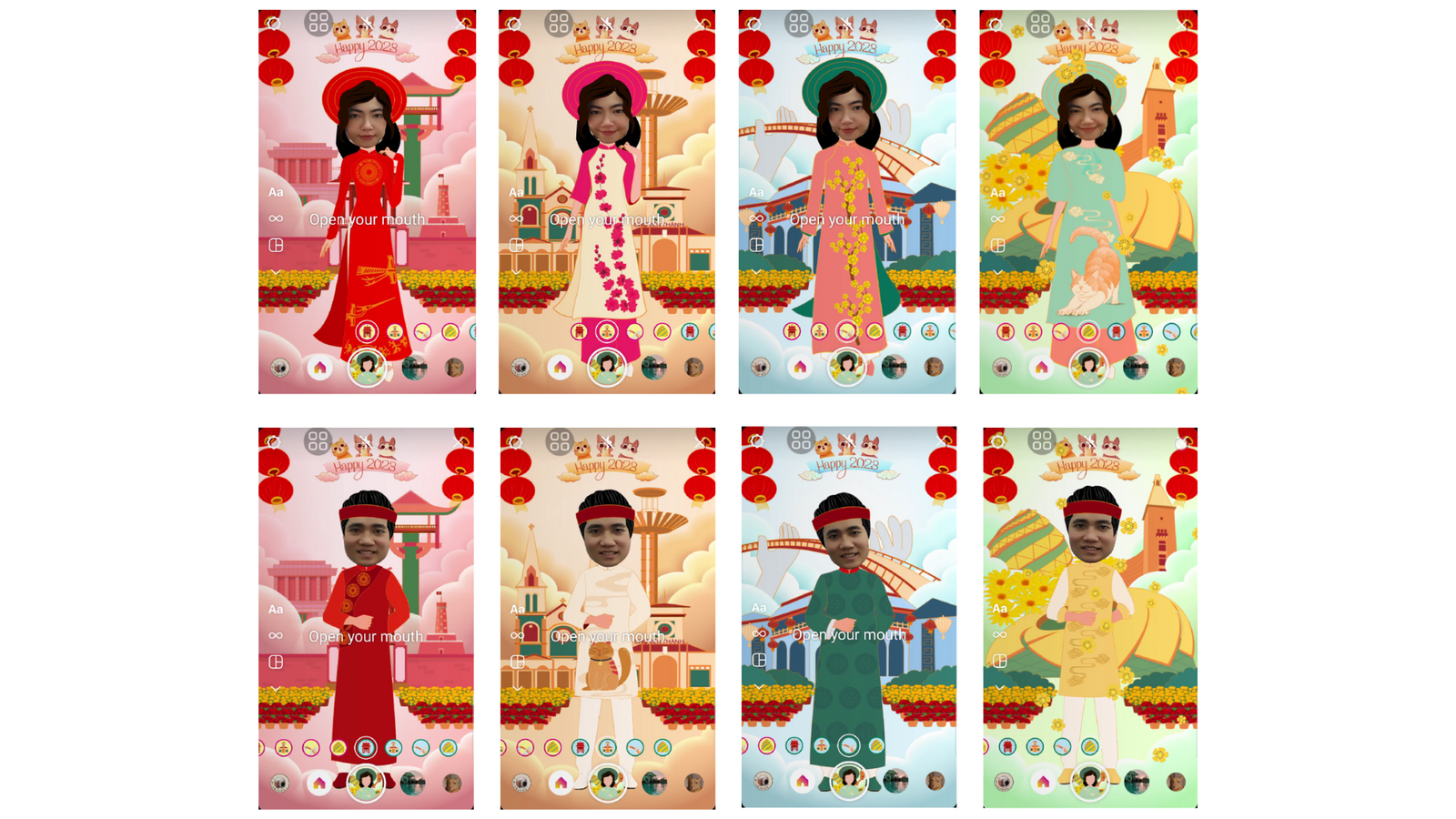 Thu Ao Dai Tet Voi Ar Filter Meta 2023 photo